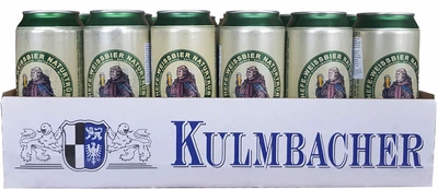 Упаковка пива Kapuziner Weisbier светлое нефильтрованное 5.4% 0.5 л х 24 шт (4101690007006)