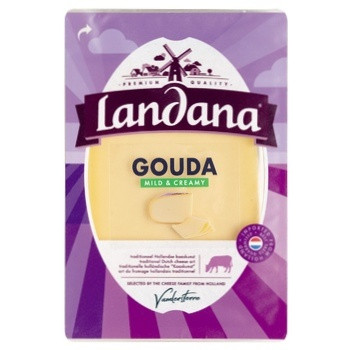 Сир гауда молодий в нарізці Landana Gouda mild and creamy 48% 150 г