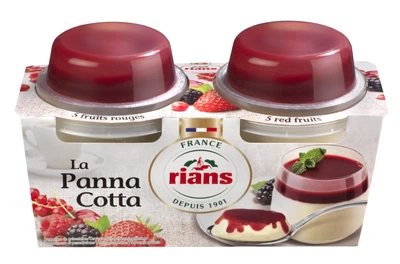 Десерт Rians Панна котта с красными фруктами 2х120 г
