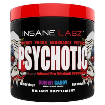 Предтренировочный комплекс Insane Labz Psychotic 217 г Конфеты (4384303272)