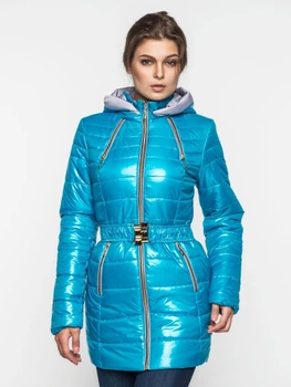 Демисезонная женская куртка Modniy OAZIS 42 бирюзовый (90101/1 42)