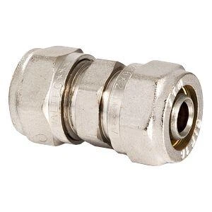Муфта обжимная Valtec DN 16х16 соединительная (труба-труба) (VTm.303.N.001616)