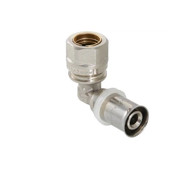 Косинець (прес-фітинг) Valtec DN 16x1/2" перехідний з зовнішньою різьбою (VTm.253.N.001604)