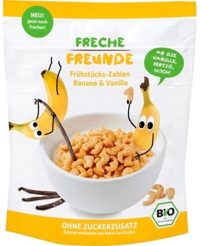 Органический сухой завтрак Freche Freunde без сахара цифры Банан-Ваниль 125 г (4260618520185)