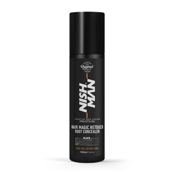 Камуфляж для седых волос Nishman Hair Magic Retouch Root Concealer Черный