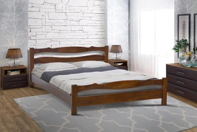 Ліжко двоспальне Микс мебель Венера 160-200 см горіх