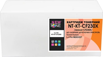 Картридж NewTone для HP LJ Pro M203/227 аналог CF230X Black (NT-KT-CF230X)
