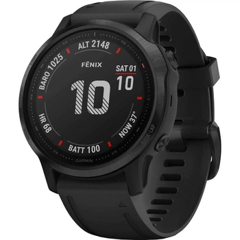 Смарт-годинник Garmin Fenix 6S Pro Black With Black Band (010-02159-14) [46703]