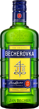 Ликерная настойка на травах Becherovka 0.35 л 38% (8594405101131)
