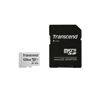 Карта пам'яті Transcend MicroSDHC 300S 128GB Class 10 UHS-I U1+SD adapter (TS128GUSD300S-A)