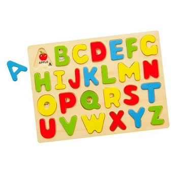 Деревянный пазл Viga Toys Английский алфавит, заглавные буквы (SKU-58543) 30 x 23 x 1 см
