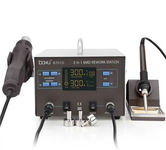 Паяльная станция BAKKU BA-8701D 700 Вт цифровая индикация фен паяльник 100-480°C 4,39 кг