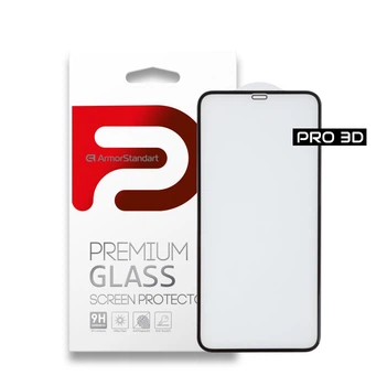 Защитное стекло Armorstandart Pro 3D Full Glue для iPhone 11 Pro XS X Black (ARM55371-GP3D-BK)