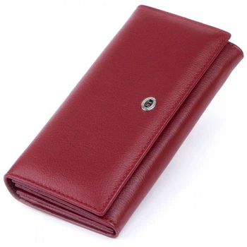 Жіночий шкіряний гаманець ST Leather 19244 Бордовий