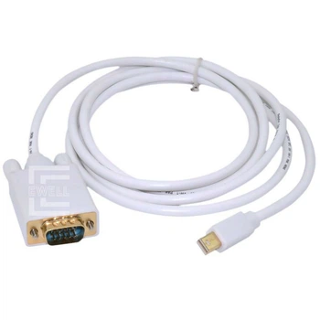Кабель Ewell Mini DisplayPort to VGA M/M, 1.8 метра, білий (EW282)