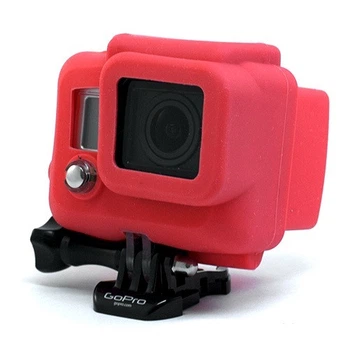 Силіконовий чохол, футляр для боксу екшн камер GoPro Hero 3, 3+, 4, 4+ - червоний (код № XTGP99)