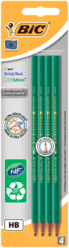 Набор карандашей чернографитовых Bic Evolution Eco 4шт НВ в блистере (bc8902764)