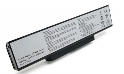 Батарея для ноутбука Asus K72, K73, N73, N71, A72, X73, X77 (A32-K72) 10.8V 5200mAh чорна