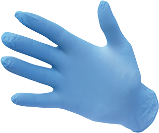 Перчатки нитриловые одноразовые неопудренные Portwest A925 L Синий