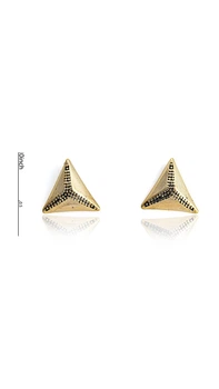 Сережки трикутники Золотий кави Viennois VO72243Е
