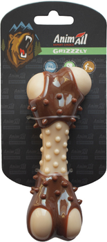Іграшка AnimAll GrizZzly кісточка з ароматом м'яса 13.5х5.7х4.9 см Beige/brown (6914068019840)