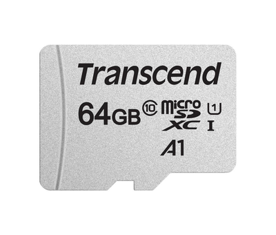 Карта памяти Transcend microSDXC 64GB UHS-I U1 C10 A1 (TS64GUSD300S)