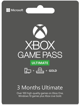 Комплект Xbox Game Pass Ultimate - 3 месяца: Game Pass Console + PC + Core + EA Play (Xbox One/Series + Windows 10/11) TRIAL для всех регионов и стран
