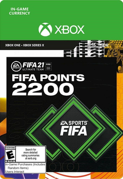 FIFA 21 - 2200 FUT Points - карта оплати для Xbox One