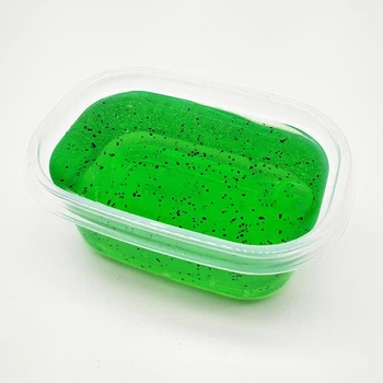 Slime з глиттерной посипкою (слайм лизун флаффи) Marpiel MS49 зелений