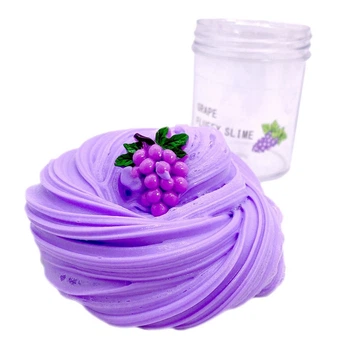Fluffy Slime з шармом виноград (флаффі слайм лизун) Marpiel MS273 фіолетовий 120 мл