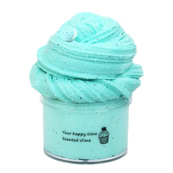 Fluffy Slime з шармом печиво (флаффи слайм лизун) Marpiel MS280 бірюзовий 200 мл