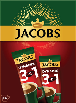 Кофейный напиток Jacobs 3 in 1 Dynamix 24 x 12.5 г (4820206290557)