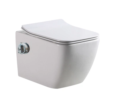 Унитаз-биде подвесной DUSEL CUBIS TERMIX с термостатом, смесителем и сиденьем Slim Soft-Close
