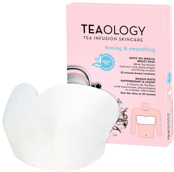 Укрепляющая и разглаживающая маска для зоны декольте Teaology White tea 1 шт (8050148502241)