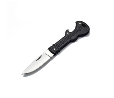 Брелок-нож + открывалка для ключей 12.2 cm Черный (sv0253)