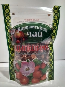 Чай фруктово-ягодный натуральный Карпатский чай Шиповник 100г