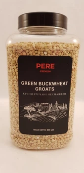 Крупа гречневая не жареная зеленая ядрица Pere 800г