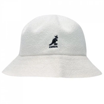 Kangol Boucle Bucket Hat White 