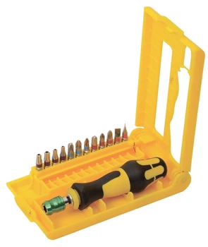 Биты для отвертки MASTERTOOL 12 шт с телескопическим держателем, сталь S2