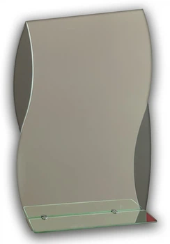 Зеркало волнистое с полочкой Seria A № 47 (680х450x120 мм)
