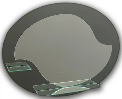 Зеркало овальное с полочками Seria A №15 (795х600х120)