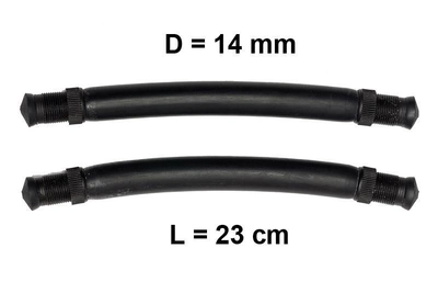 Тяги тяжи Nevsky Sub D = 14 мм, L - 23 см, для подводной охоты парные силиконовые под арбалет ружье гарпун