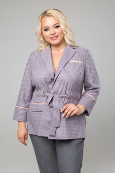 Пиджак "Креатив" (серый/клетка) 50 (XL)
