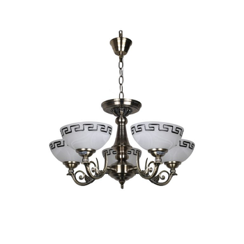 Люстра Підвісна Хай-Тек F+Light Md 9671-5P Ab+Bk