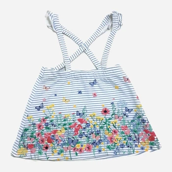 Сарафан H&M HOM91316 68 см Белый в синюю полоску (2000000329635)