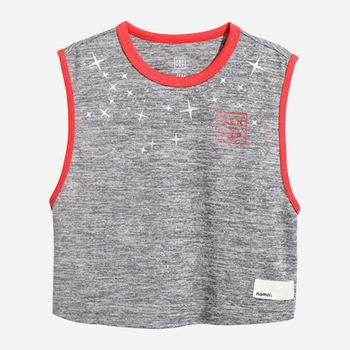 Подростковая майка для девочки H&M HOM91398 134-140 см Серая (2000000331102)
