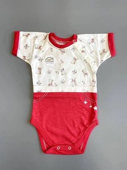 Боді-футболка Veres Little Bear pink Рожевий 74см