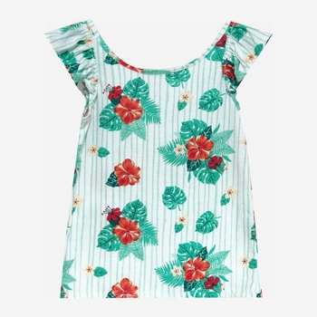 Детская майка для девочки C&A CA31323 110 см Белый/ Зеленый/Комбинированный (Er_2000000292342)