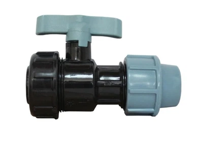 Кран кульовий компресійний Santan для ПЕ труби 25х3/4" В