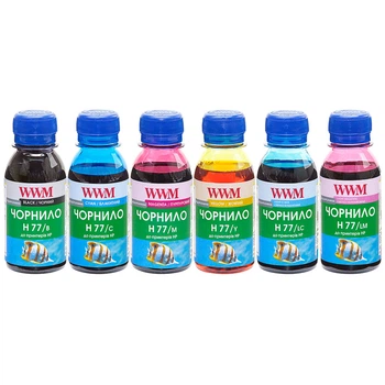 Чернила для HP 85 Light Cyan C9428A WWM H77 B/C/M/Y/LC/LM 6х100г H77SET-6
